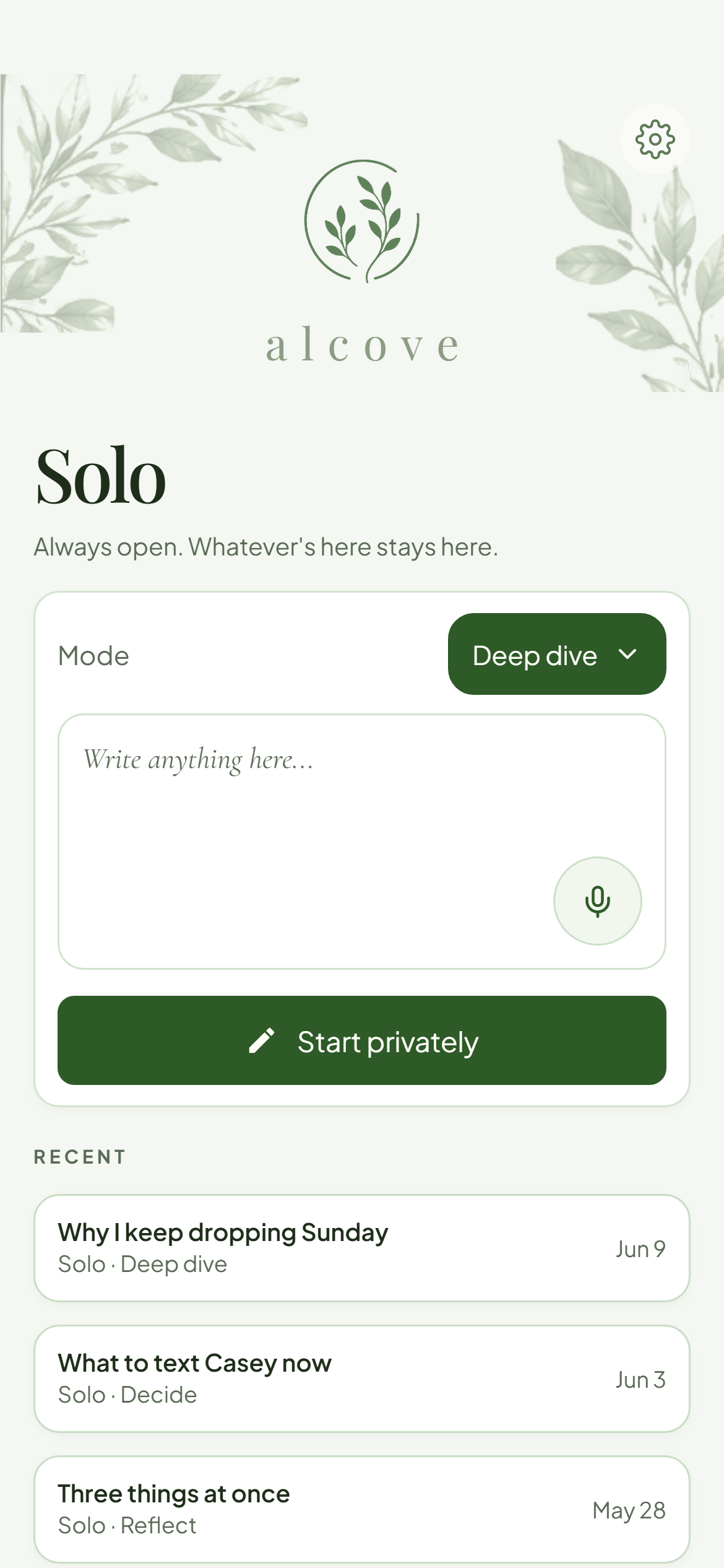 Solo space